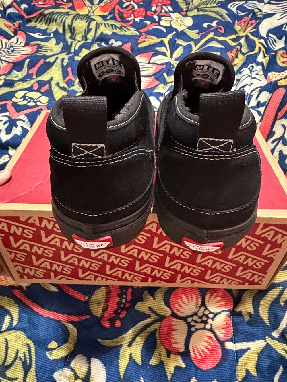 Vans Women's Black Suede Slip-On Loafers - Picture 3 of 5